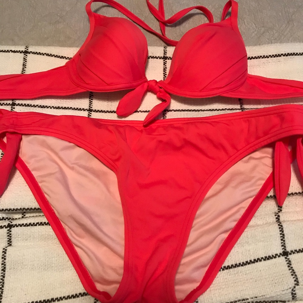 Hot pink Victoria’s Secret swim suit